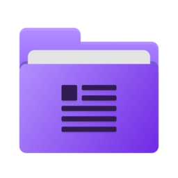 Documents folder icon in purple
