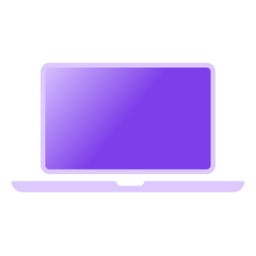 This PC 2 folder icon in purple