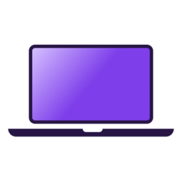 This PC 3 folder icon in purple