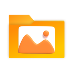 Photos 2 folder icon in yellow
