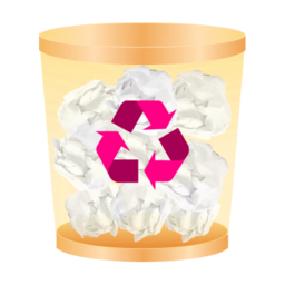 Recycle Bin Full folder icon in yellow