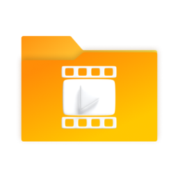 Video folder icon in yellow